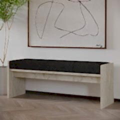 Pearl Bench – Modern Tasarım Antre, Mutfak, Yatak Odası, Balkon Oturma Bankı, Kolay Kurulum