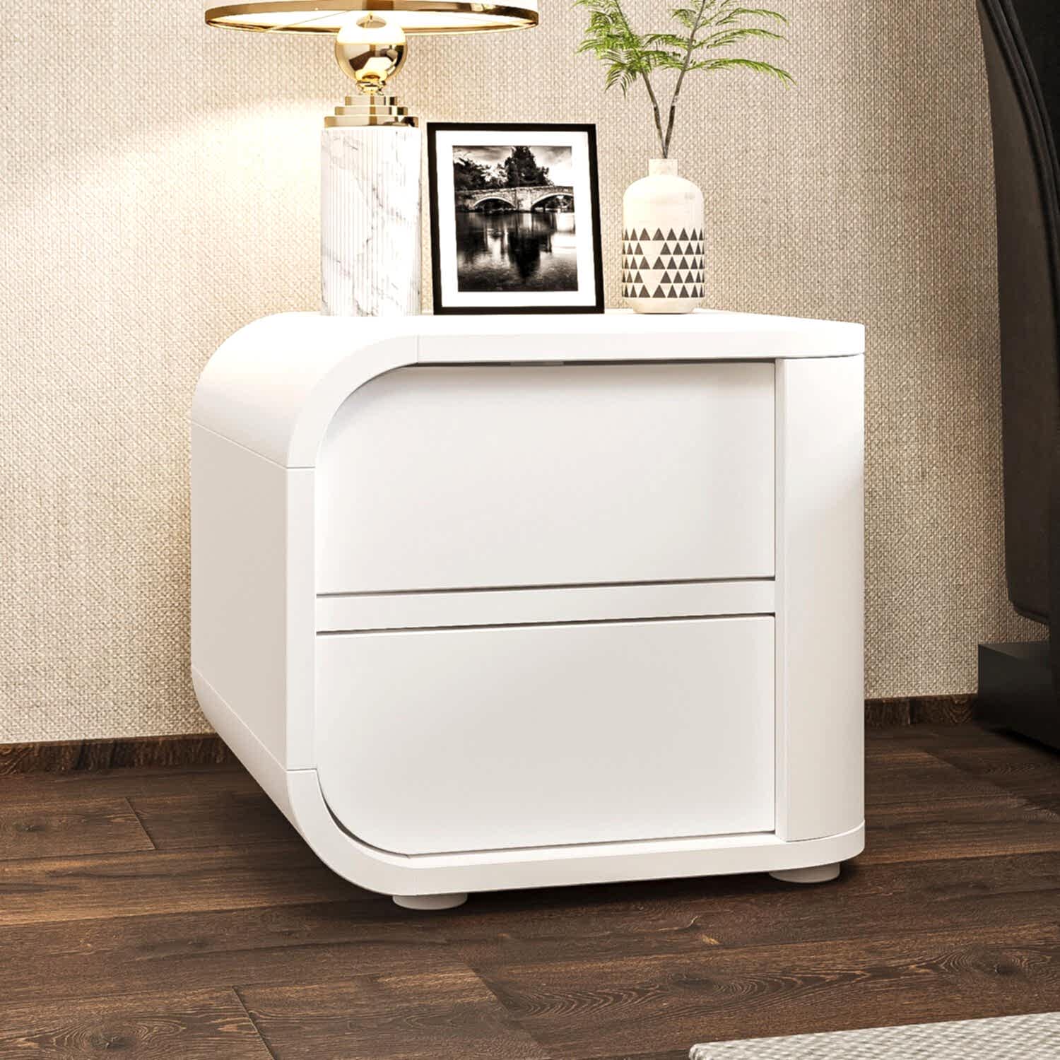 İnarch Dizayn Piero L Komodin Sol Modül, 2 Kapaklı, Modern Minimalist Tasarım