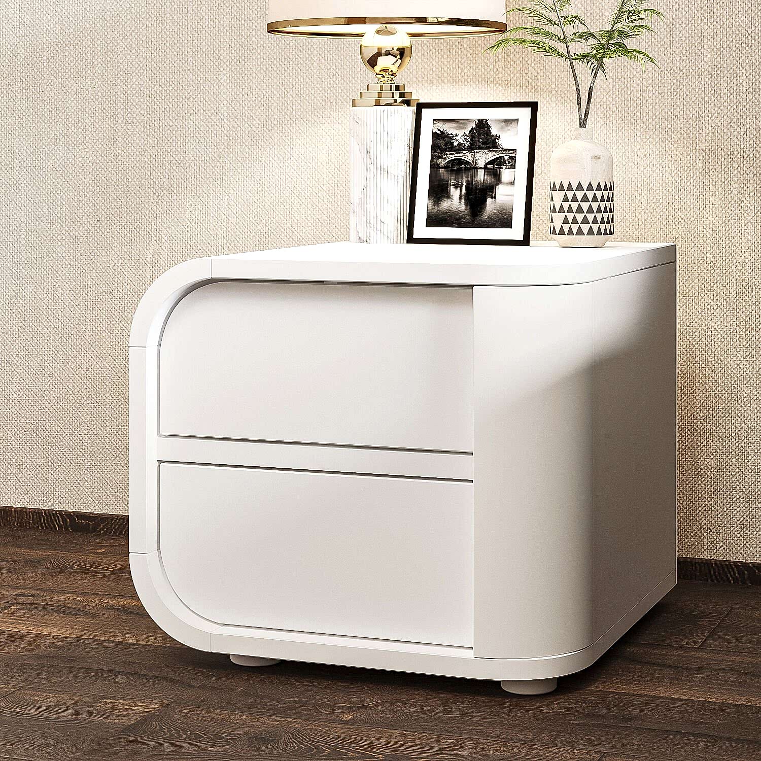 İnarch Dizayn Piero L Komodin Sol Modül, 2 Kapaklı, Modern Minimalist Tasarım