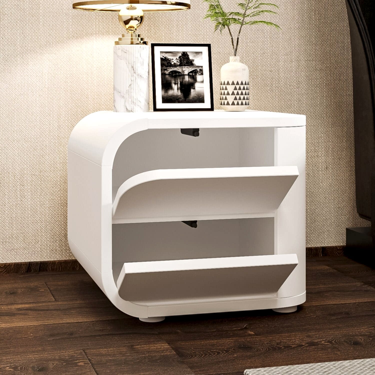 İnarch Dizayn Piero L Komodin Sol Modül, 2 Kapaklı, Modern Minimalist Tasarım