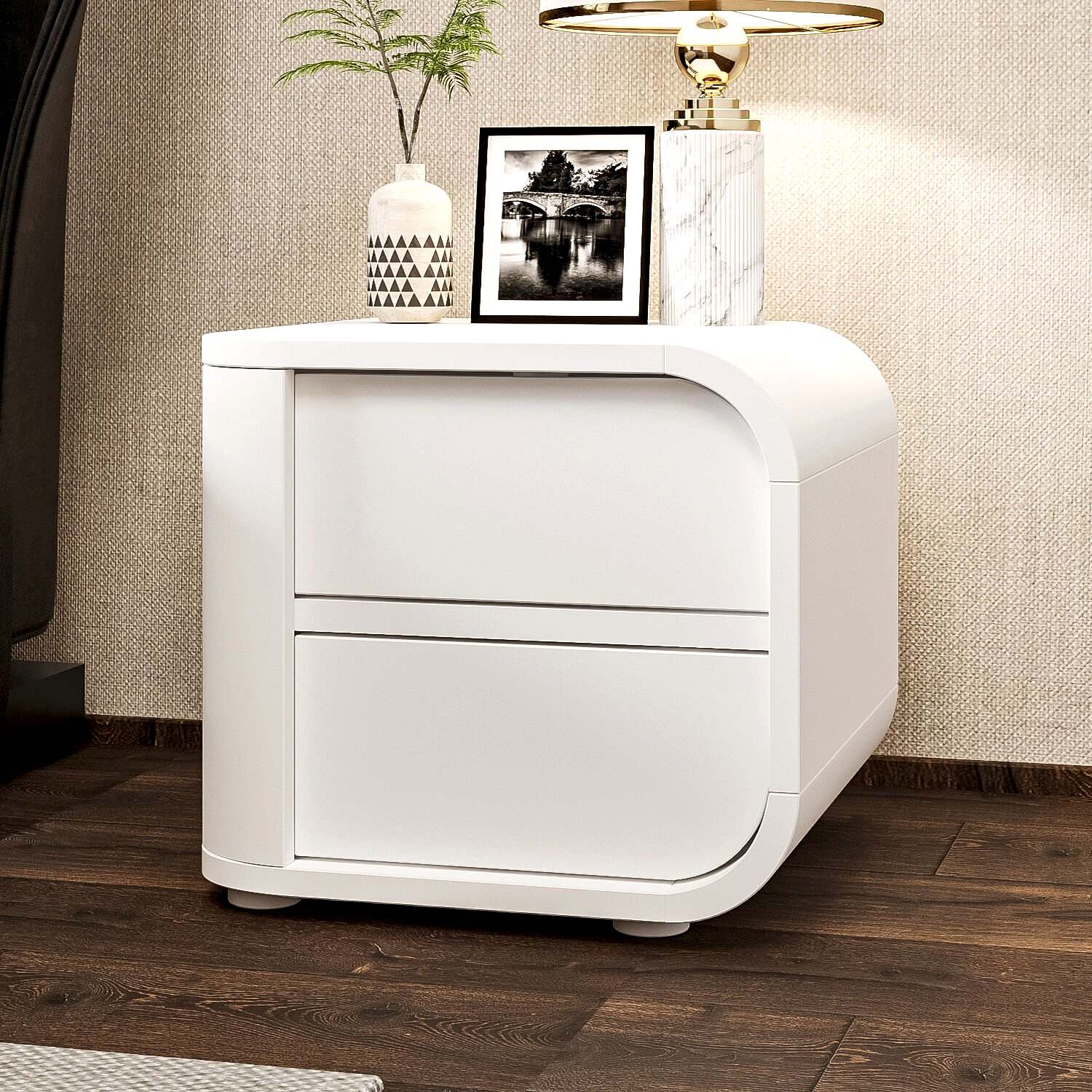 İnarch Dizayn Piero R Komodin Sağ Modül, 2 Kapaklı, Modern Minimalist Tasarım