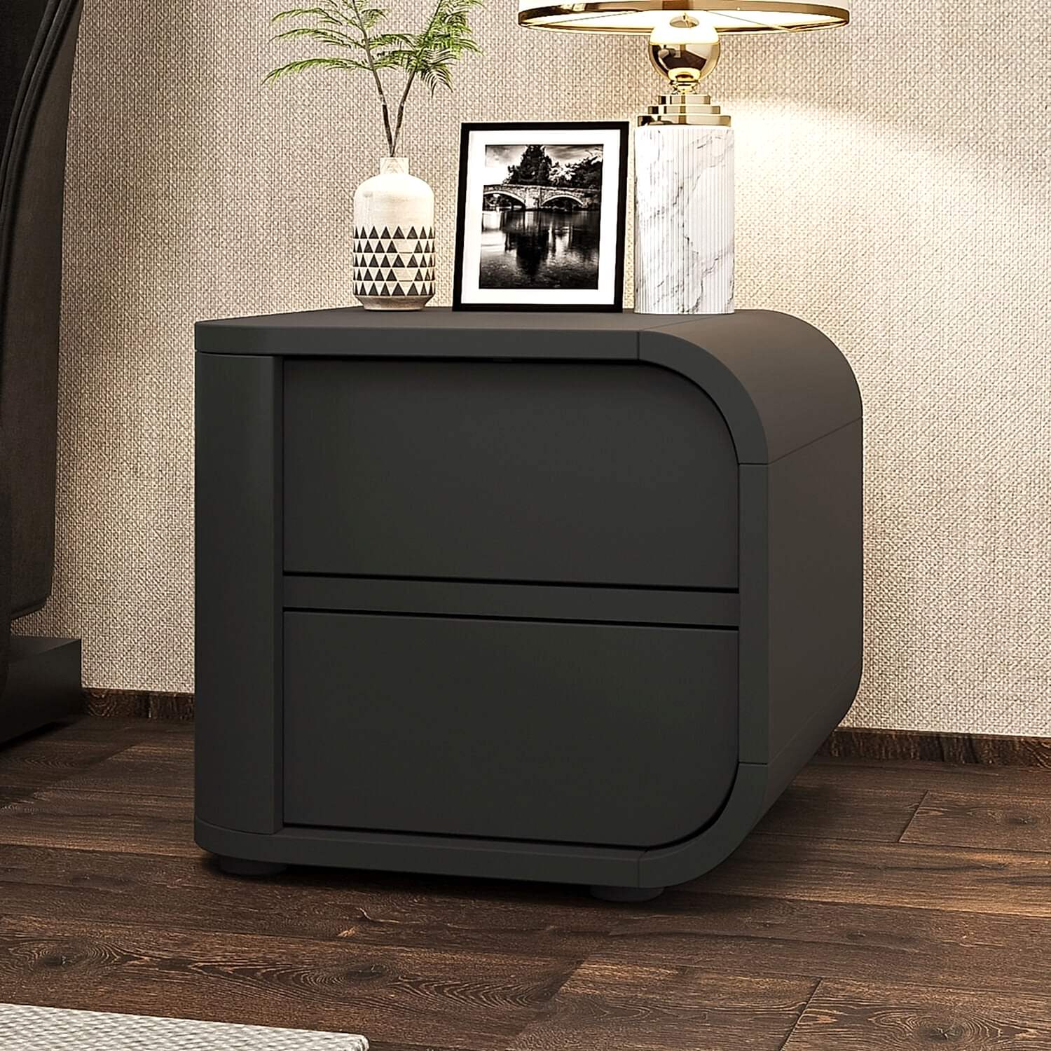 İnarch Dizayn Piero R Komodin Sağ Modül, 2 Kapaklı, Modern Minimalist Tasarım