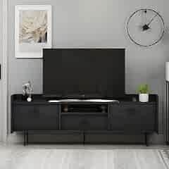 Lidya T0015 Metal Ayaklı, 3 Kapaklı Modern TV Sehpası
