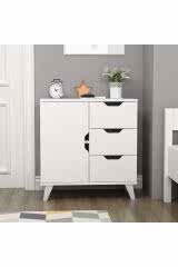 Valencia Şifonyer (3 Çekmece 1 Dolap) Beyaz