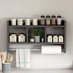 Asya Askılıklı Duvar Rafı – Çok Amaçlı Mutfak & Banyo Rafı