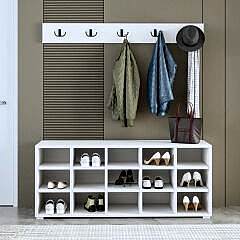 AY001 Talu Askılıklı Ayakkabılık – 15 Raflı Düzenleyici, Modern Tasarım