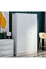 Life 3 Kapaklı Genç Odası Gardırop – Beyaz, Modern ve Fonksiyonel Dolap