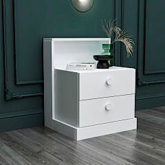 Life 2 Çekmeceli Genç Odası Komodin, Modern Tasarım Beyaz