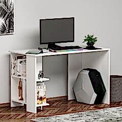 Alya Çalışma Masası – Kitaplıklı, Minimal Tasarım