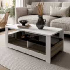 Aydos Füme Cam Raflı Orta Sehpa - Modern Tasarım Sehpa