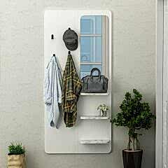 Buket Duvara Monte Aynalı Askılık – Raflı Portmanto