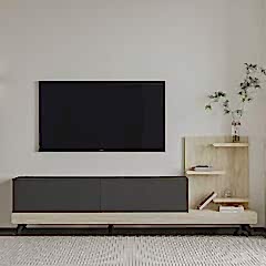 Dizayn TV Sehpası – Kapaklı & Raflı Tasarım,180 cm