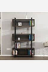 Stil Metal Çerçeveli,Raflı Kitaplık – Modern Endüstriyel Tasarım