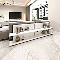 Mela Koltuk Arkası Sehpa – 180 cm, Modern Depolama Sehpası