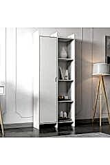 Offer Çok Raflı, Tek Kapaklı Kitaplık - 180 cm, Ev-Ofis, Kütüphane