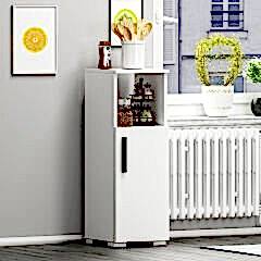 Duru Modern Çok Amaçlı Mutfak ve Banyo Dolabı - Beyaz