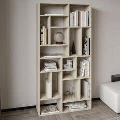 Nicola Kitaplık – 18 Raflı, Modern Kütüphane