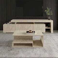 Vera Mini Orta Sehpa – Modern Tasarım, Fonksiyonel Raflı Yapı