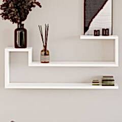 Ravi Dekoratif Duvar Rafı, Modern Kitaplık ve Raf Ünitesi